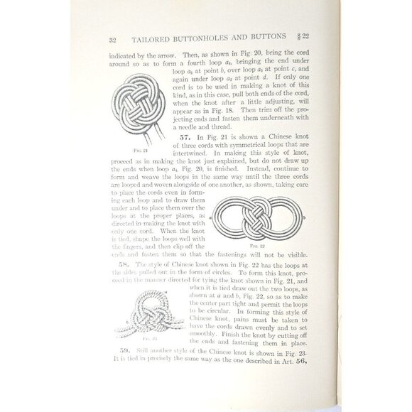 1916 Tailored Buttonholes Buttons & Tools Womens Institute of Domestic Arts - Picture 8 of 13